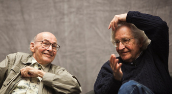 Photo of Marvin Minsky and Noam Chomsky